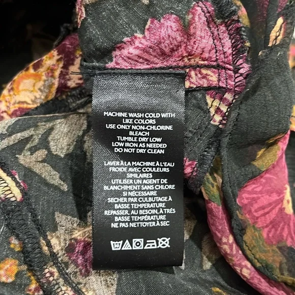 NEW FREE PEOPLE Lolita Maxi Skirt / Wash Black Combo Size Medium - Picture 9 of 9